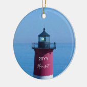 Nauset Lighthouse Dated Cape Cod Christmas Keramik Ornament (Links)