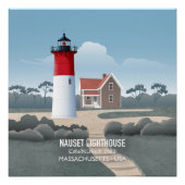 Nauset Lighthouse Poster (Vorderseite)