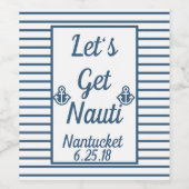 Nauti Anchor Wine Label Weinetikett (Einzelnes Label)