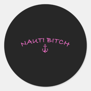 Nauti Boating Beach Bum Seelenleben Wake Life für Runder Aufkleber