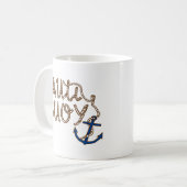 Nauti Buoy Nautical Boot mit Anker Kaffeetasse (Vorderseite Links)
