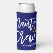 Nauti Crew Bridesmaid Beach Junggeselinnen-Abschie Selters Dosenkühler (Seltzer Vorderseite)