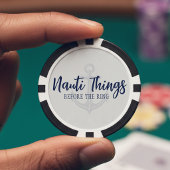 Nauti Dinge vor dem Ring Anker Junggeselle Pokerchips