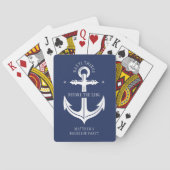 Nauti Dinge vor dem Ring Anker Junggesellenabschie Spielkarten (Rückseite)