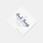 Nauti Dinge vor dem Ring Anker Junggesellinnenabsc Serviette (Ecke)