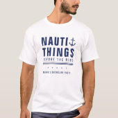 Nauti Dinge vor dem Ring Junggesellenabschied Anke T-Shirt (Vorderseite)