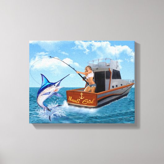 NAUTI GIRL LEINWANDDRUCK (Vorderseite)