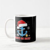 Nauti Naugty oder Nice Santa Xmas Schifffahrt Sai Kaffeetasse (Links)