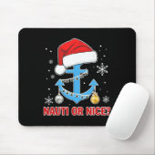 Nauti Naugty oder Nice Santa Xmas Schifffahrt Sai Mousepad (Mit Mouse)