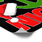 Nauti Naugty oder Nice Santa Xmas Schifffahrt Sai Poster (Ecke)