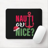 Nauti oder nette Santa lustige Weihnachten im Juli Mousepad (Mit Mouse)