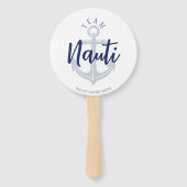 Nauti oder Nice Anker Nautische Junggesellinnenpar Fächer (Vorderseite)