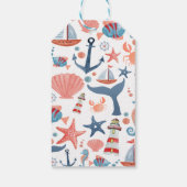 Nauti oder Nizza Küste Weihnachten Geschenkanhänger (Rückseite)