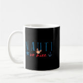 Nauti Or Nice Funny Nautical Christmas  Kaffeetasse (Links)