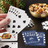 Nauti Things Junggesellenabschied Schiffsruder Bla Spielkarten (In Situ)