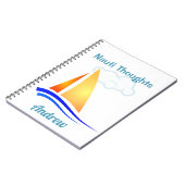 Nauti Thoughts Nautical Sailboat Notizblock (Linke Seite)