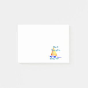 Nauti Thoughts Nautical Sailboat Post-it Klebezettel