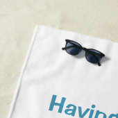 Nauti Thoughts Nautical Sailboat Strandtuch (Beispiel)