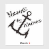 Nauti von Nature Nautical Anchor Vinyl Sticker (Blatt)
