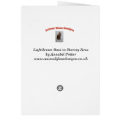 Nautic Abstrakt Lighthouse Boat Geburtstag (Hinten)