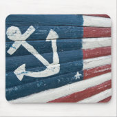 Nautic American Flag Mouse Pad Mousepad (Vorne)