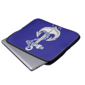 Nautic Anchor 2 Monogram Laptop Sleeve (Vorne Knopf)