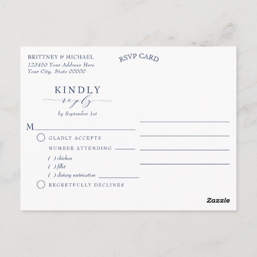 Nautic Anchor Aquarell Meal Choice UAWG Postkarte (Rückseite)