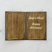 Nautic Anchor Birthday Karte (Innenseite)