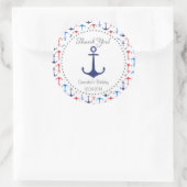 Nautic Anchor Birthday Sticker (Tasche)