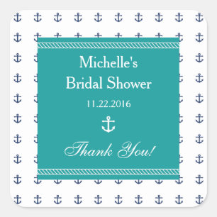 Nautic Anchor Brautparty Bevorzugung Sticker