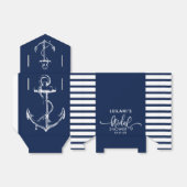 Nautic Anchor Brautparty Navy Blue Geschenkschachtel (Ungefaltet)
