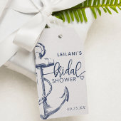 Nautic Anchor Brautparty White Geschenkanhänger