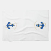 Nautic Anchor Custom Geschirrtuch (Horizontal)