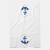 Nautic Anchor Custom Geschirrtuch (Vertikal)