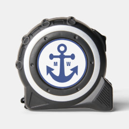 Nautic Anchor custom monogram Maßband