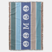 Nautic Anchor Custom Monogram Wire Decke (Vorderseite Vertikal)