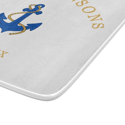 Nautic Anchor Custom Schneidebrett (Ecke)