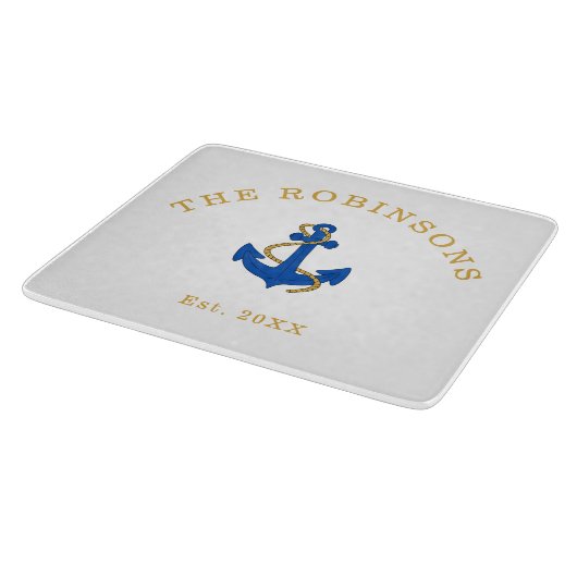 Nautic Anchor Custom Schneidebrett (Ecke)