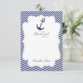 Nautic Anchor Danke Karte (Stehend Vorderseite)