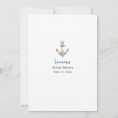 Nautic Anchor Duschberatung & Wunschkarte Einladung (Rückseite)