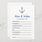 Nautic Anchor Duschberatung & Wunschkarte Einladung (Vorne/Hinten)