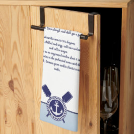 Nautic Anchor Erstellen Sie sich Ihr eigenes Rezep Geschirrtuch