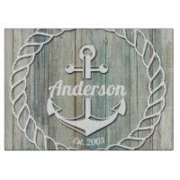 Nautic Anchor Family Name Beach House Sommer