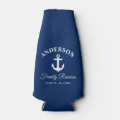 Nautic Anchor Family Wiedersehen Navy Blue Flaschenkühler (Vorderseite)