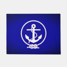 Nautic Anchor Flag Doormat