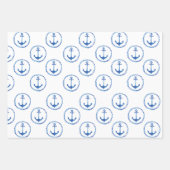 Nautic Anchor Geschenkpapier Set (Vorderseite 2)