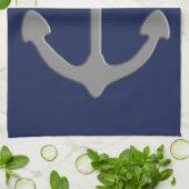Nautic Anchor Geschirrtuch (Gefaltet)