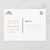 Nautic Anchor Gold Glitzer Glam Foto Postkarte (Rückseite)