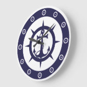 Nautic Anchor Große Wanduhr (Winkel)