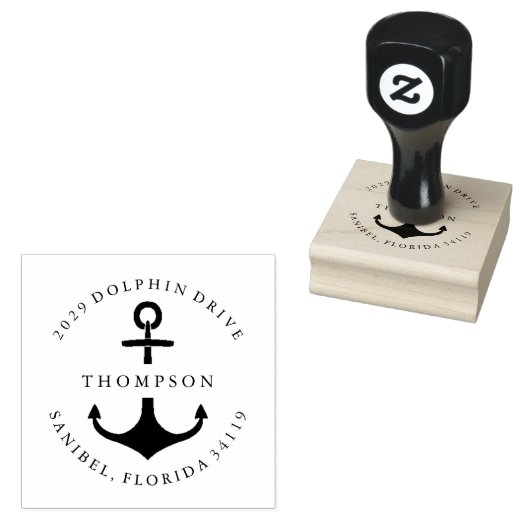 Nautic Anchor Gummistempel (Stempel)